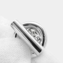 Pre Owned Hermes Croisette Ring Silver 925 MM EU 52