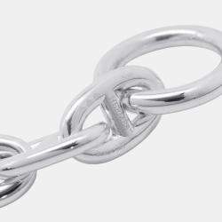 Pre Owned Hermes Chaine D'Ancre Bracelet 14 Frames MM Silver 925