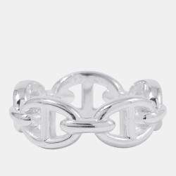 مملوكة مسبقًا Hermes Chaine D'Ancre Anchene Ring Size PM/54/#14 Sv925