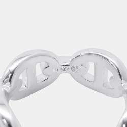 مملوكة مسبقًا Hermes Chaine D'Ancre Anchene Ring Size PM/54/#14 Sv925