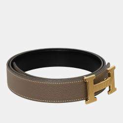 Pre Owned Hermes H Buckle Reversible Belt