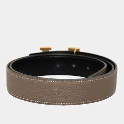 Pre Owned Hermes H Buckle Reversible Belt