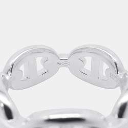 Pre Owned Hermes Chaine Sv925 D'Ancre Anchene Ring Size EU 54