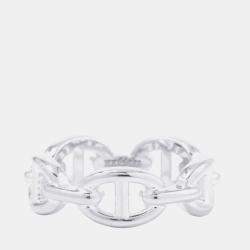 Pre Owned Hermes Chaine D'Ancre Anchene Ring Size Pm/55/#15 Sv925