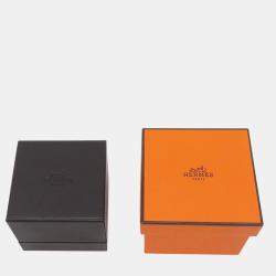 Pre Owned Hermes Chaine D'Ancre Anchene Ring Size Pm/55/#15 Sv925