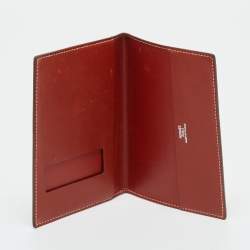 Pre Owned Hermes Brique Tadelakt Leather MC² Magellan Passport Holder