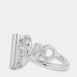 مملوكة مسبقًا خاتم هيرمس كرويزيت الحجم جم/56/#16 فضة 925