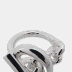 مملوكة مسبقًا خاتم هيرمس كرويزيت الحجم جم/56/#16 فضة 925