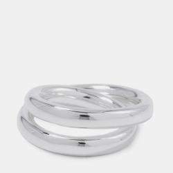 Pre Owned حقيبة يد هيرميس مدينة كابا خاتم كلوتشيرتيج مقاس 54 / رقم 14 فضي Sv925