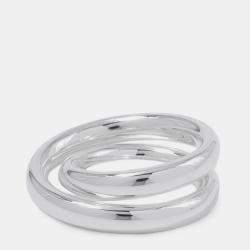 Pre Owned حقيبة يد هيرميس مدينة كابا خاتم كلوتشيرتيج مقاس 54 / رقم 14 فضي Sv925