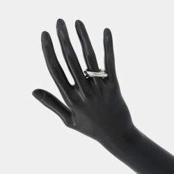 Pre Owned حقيبة يد هيرميس مدينة كابا خاتم كلوتشيرتيج مقاس 54 / رقم 14 فضي Sv925