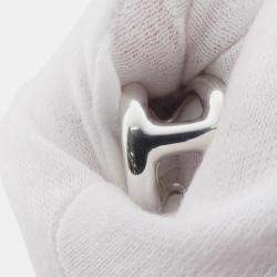 مملوكة مسبقًا خاتم هيرمس أوزموز مقاس كبير / 51 / #11 فضة 925