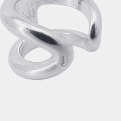 مملوكة مسبقًا خاتم هيرمس أوزموز مقاس كبير / 51 / #11 فضة 925