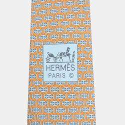 Pre Owned ربطة عنق هيرمس حرير