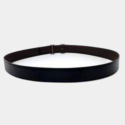 Pre Owned Hermes Black Leather Belt