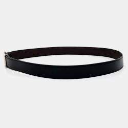 Pre Owned Hermes Black Leather Belt