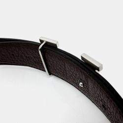 Pre Owned Hermes Black Leather Belt