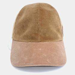 Pre Owned قبعة رايلي دو مصنوعة من قماش الكوردروي من هيرمس