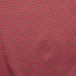 مملوكة مسبقًا Hermès Red Printed Silk Pocket Square