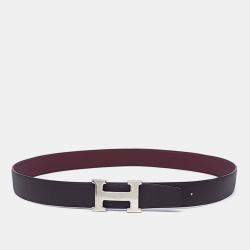 Pre Owned Hermes H Reversible Belt (C)