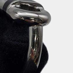 Pre Owned Hermes Mayon Ring Size T60 Black Metal Lacquer