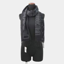 مملوكة مسبقًا Hermes Scarf Clic Se Nue Black/Anthracitoh 05 Cashmere100%