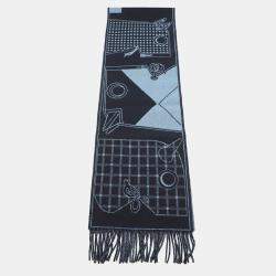 Pre Owned {"name": "Hermes Scarf Camail Jacquard Size Approximately170 25 Marine/Blue Orange Cashmere100%", "name_ar": "\u0648\u0634\u0627\u062d \u0647\u064a\u0631\u0645\u0633 \u0643\u0627\u0645\u064a\u0644 \u062c\u0627\u0643\u0627\u0631\u062f \u062d\u062c\u0645 \u