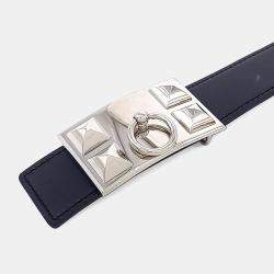 Pre Owned Hermès Leather Medor belt (X)