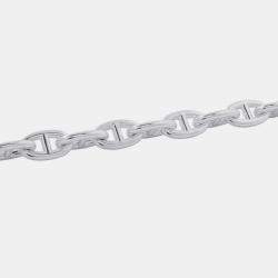 Pre Owned Hermes Chaine D'Ancre Necklace 29 Frames Size Gm Sv925