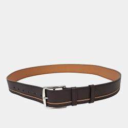 مملوكة مسبقًا Hermès Brown Leather Belt (L)