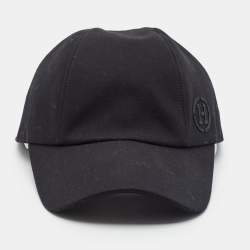 Pre Owned Hermès Black Cotton Baseball Cap Size 59 cm