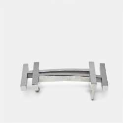 Pre Owned Hermes H Au Carre Palladium Finish Belt Buckle