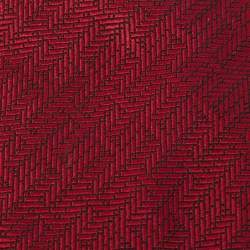 Pre Owned Hermès Red Patterned Silk Jacquard Classic Tie