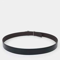 Pre Owned Hermès H Reversible Dark Chocolate Belt (U)