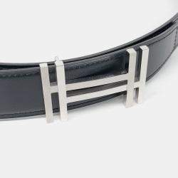 Pre Owned Hermès H Reversible Dark Chocolate Belt (U)