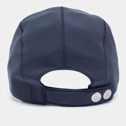 Pre Owned Hermès Navy Blue Neoprene Nevada Baseball Cap Size 54 