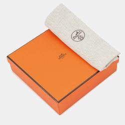 Pre Owned Hermes Rider Belt Size 90 Caban/White Epsom