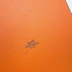 Pre Owned Hermes Rider Belt Size 90 Caban/White Epsom
