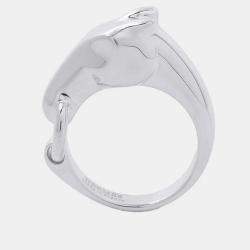 Pre Owned Hermes Gallop  SV925 Ring Size EU 59 