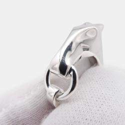 Pre Owned Hermes Gallop  SV925 Ring Size EU 59 