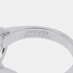 Pre Owned Hermes Gallop  SV925 Ring Size EU 59 