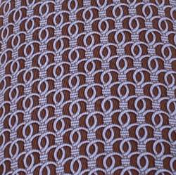 Pre Owned Hermes Brown and Purple Equestrian Icon Printed Silk Tie
