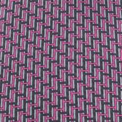 Pre Owned Hermes Pink & Grey H Patterned Silk Tie