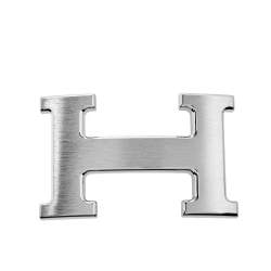 Pre Owned  Hermès Palladium Plated H Belt Buckle 32MM