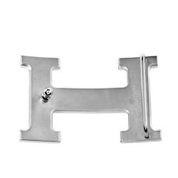 Pre Owned  Hermès Palladium Plated H Belt Buckle 32MM