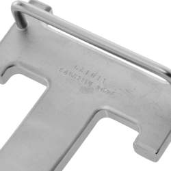 Pre Owned  Hermès Palladium Plated H Belt Buckle 32MM