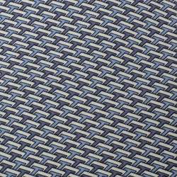 Pre Owned Hermes Blue Instantane Print Silk Tie
