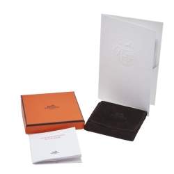 Pre Owned Hermès Black Braided Leather Goliath Code Bracelet