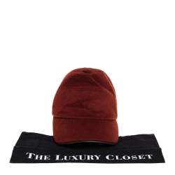 Hermés Rustic Brown Cashmere Baseball Cap Size 57
