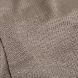Hermes Grey Cashmere Silk Ribbed Knit Wrap